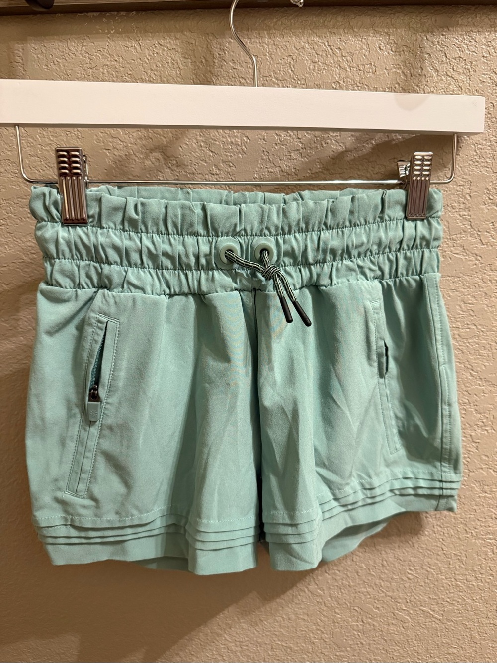 Athleta Girl Light Mint Elastic Waist Shorts